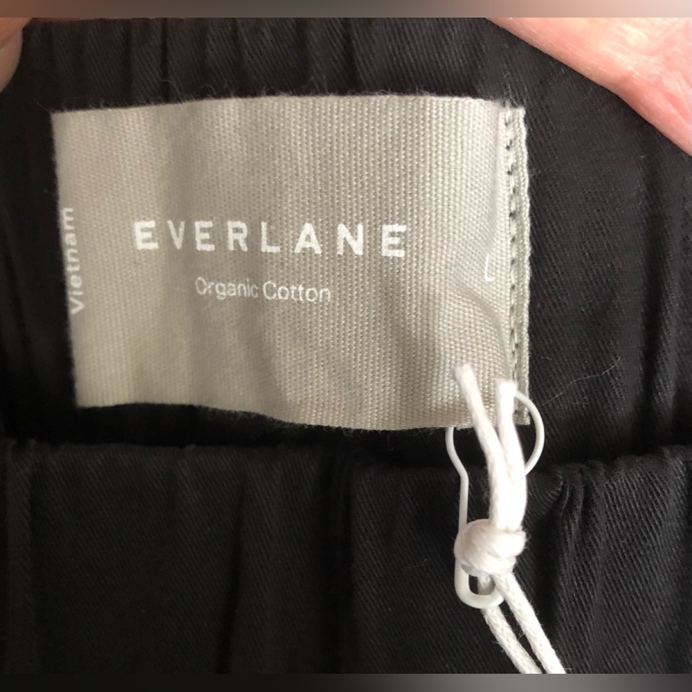 NWT Everlane The Easy Pant Black Size L Straight Leg - Picture 12 of 14